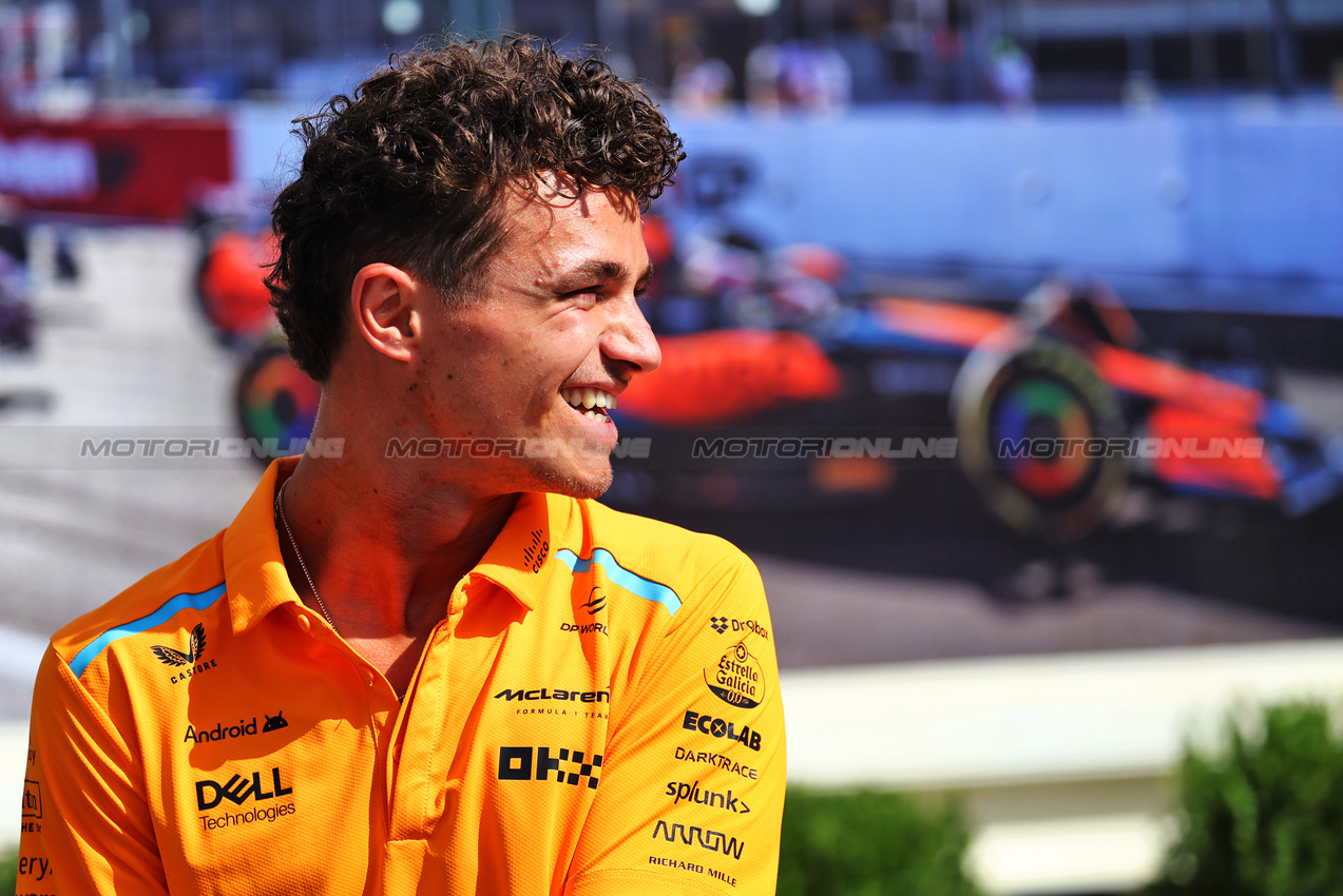 GP AZERBAIJAN, Lando Norris (GBR) McLaren.

12.09.2024. Formula 1 World Championship, Rd 17, Azerbaijan Grand Prix, Baku Street Circuit, Azerbaijan, Preparation Day.

- www.xpbimages.com, EMail: requests@xpbimages.com © Copyright: Batchelor / XPB Images