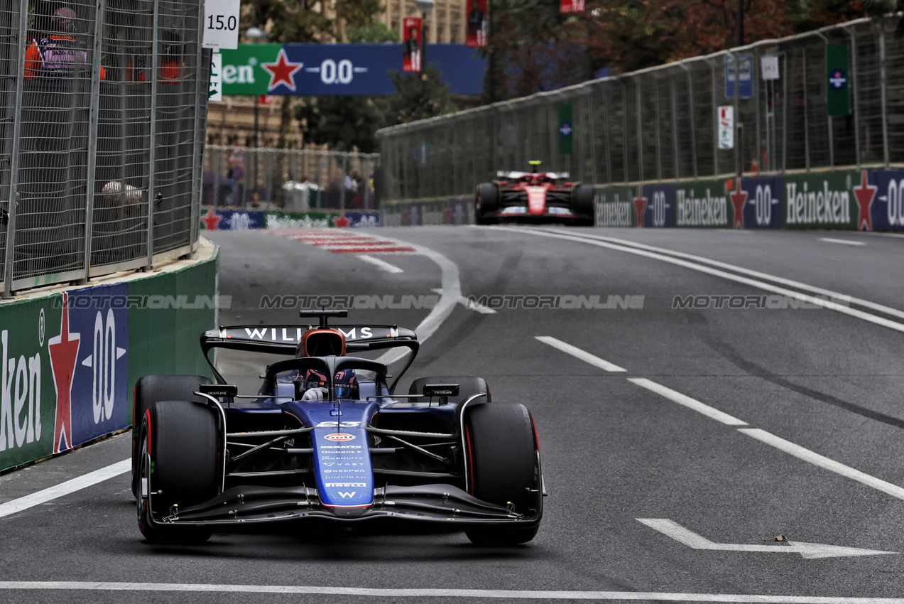 GP AZERBAIJAN, Alexander Albon (THA) Williams Racing FW46.

14.09.2024. Formula 1 World Championship, Rd 17, Azerbaijan Grand Prix, Baku Street Circuit, Azerbaijan, Qualifiche Day.

 - www.xpbimages.com, EMail: requests@xpbimages.com © Copyright: Coates / XPB Images