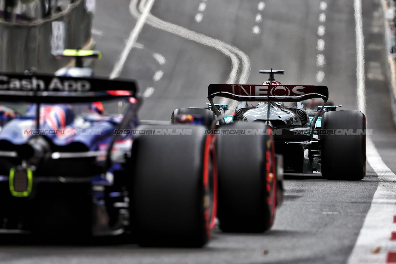 GP AZERBAIJAN, George Russell (GBR) Mercedes AMG F1 W15.

14.09.2024. Formula 1 World Championship, Rd 17, Azerbaijan Grand Prix, Baku Street Circuit, Azerbaijan, Qualifiche Day.

 - www.xpbimages.com, EMail: requests@xpbimages.com © Copyright: Coates / XPB Images