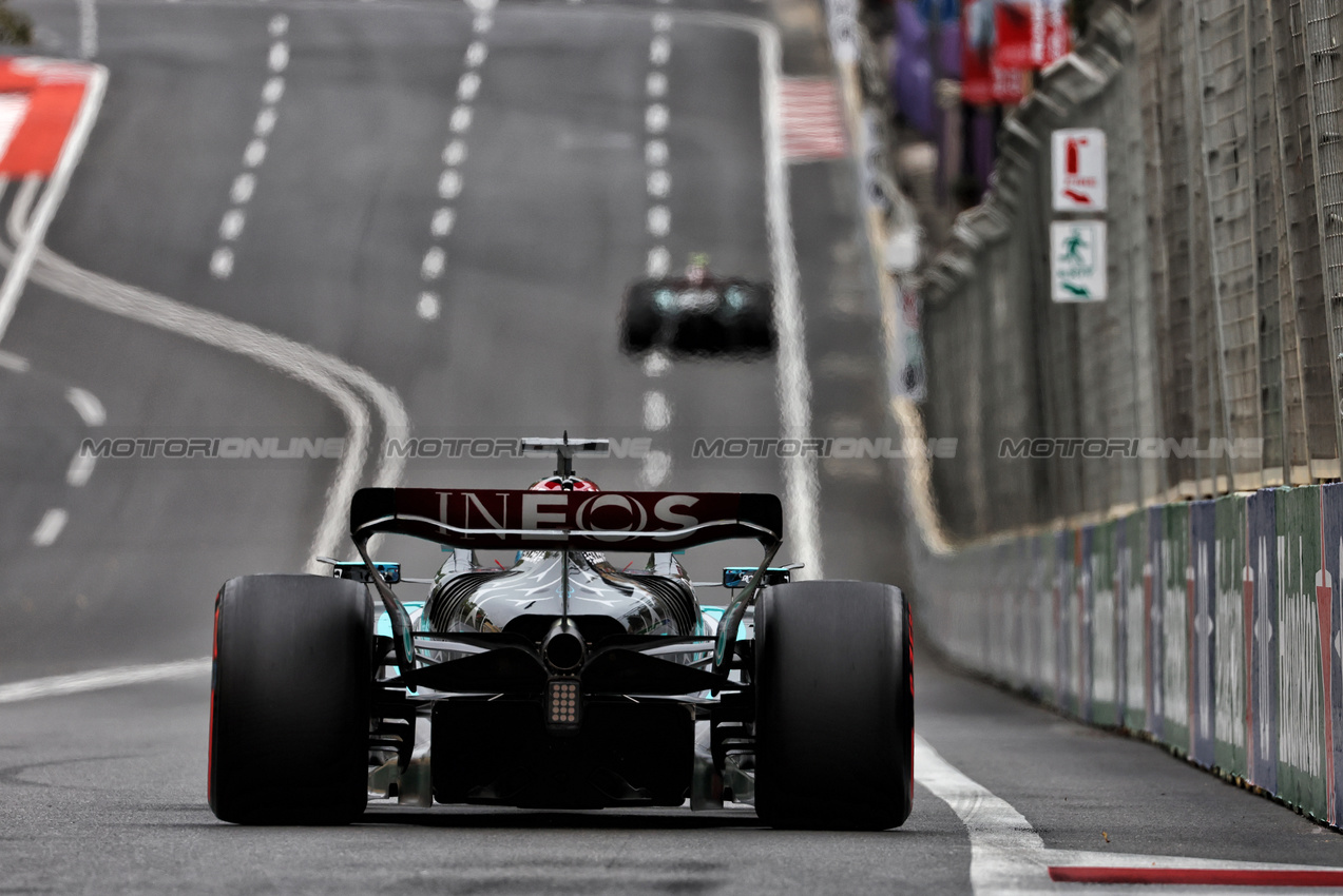 GP AZERBAIJAN, George Russell (GBR) Mercedes AMG F1 W15.

14.09.2024. Formula 1 World Championship, Rd 17, Azerbaijan Grand Prix, Baku Street Circuit, Azerbaijan, Qualifiche Day.

 - www.xpbimages.com, EMail: requests@xpbimages.com © Copyright: Coates / XPB Images