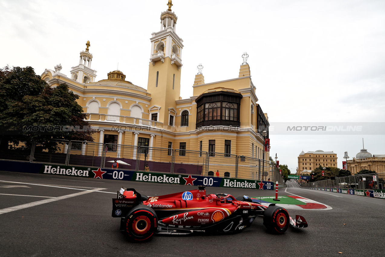 GP AZERBAIJAN, Charles Leclerc (MON) Ferrari SF-24.

14.09.2024. Formula 1 World Championship, Rd 17, Azerbaijan Grand Prix, Baku Street Circuit, Azerbaijan, Qualifiche Day.

 - www.xpbimages.com, EMail: requests@xpbimages.com © Copyright: Coates / XPB Images