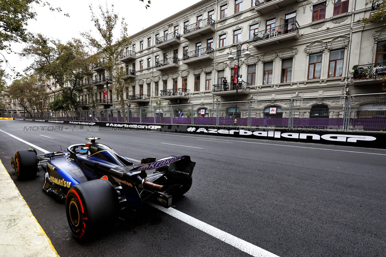 GP AZERBAIJAN, Franco Colapinto (ARG) Williams Racing FW46.

14.09.2024. Formula 1 World Championship, Rd 17, Azerbaijan Grand Prix, Baku Street Circuit, Azerbaijan, Qualifiche Day.

- www.xpbimages.com, EMail: requests@xpbimages.com © Copyright: Charniaux / XPB Images