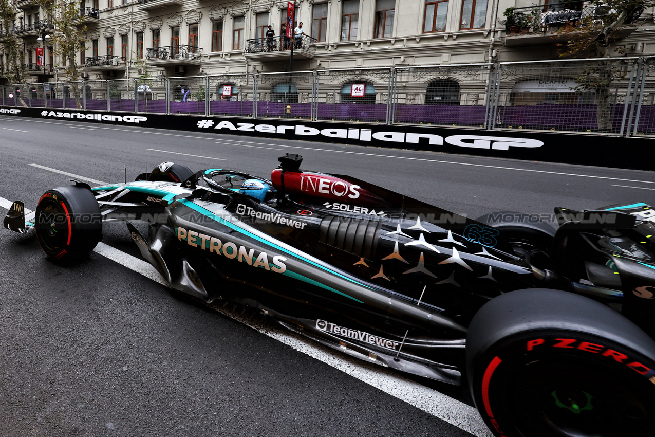 GP AZERBAIJAN, George Russell (GBR) Mercedes AMG F1 W15.

14.09.2024. Formula 1 World Championship, Rd 17, Azerbaijan Grand Prix, Baku Street Circuit, Azerbaijan, Qualifiche Day.

- www.xpbimages.com, EMail: requests@xpbimages.com © Copyright: Charniaux / XPB Images