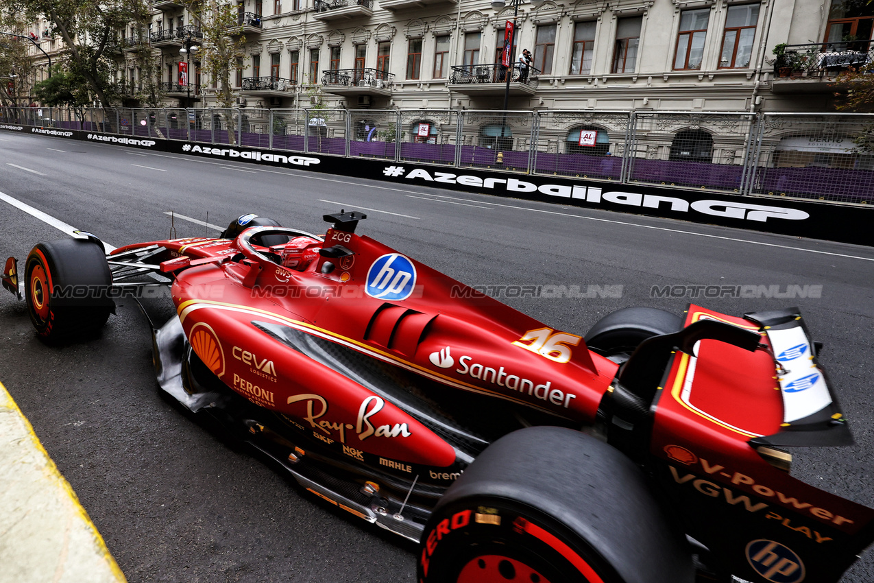 GP AZERBAIJAN, Charles Leclerc (MON) Ferrari SF-24.

14.09.2024. Formula 1 World Championship, Rd 17, Azerbaijan Grand Prix, Baku Street Circuit, Azerbaijan, Qualifiche Day.

- www.xpbimages.com, EMail: requests@xpbimages.com © Copyright: Charniaux / XPB Images