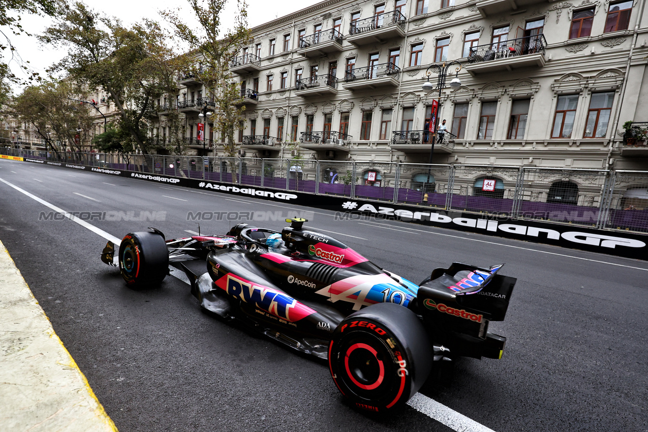 GP AZERBAIJAN, Pierre Gasly (FRA) Alpine F1 Team A524.

14.09.2024. Formula 1 World Championship, Rd 17, Azerbaijan Grand Prix, Baku Street Circuit, Azerbaijan, Qualifiche Day.

- www.xpbimages.com, EMail: requests@xpbimages.com © Copyright: Charniaux / XPB Images