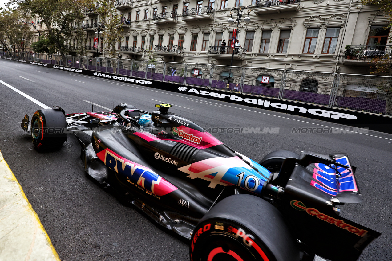 GP AZERBAIJAN, Pierre Gasly (FRA) Alpine F1 Team A524.

14.09.2024. Formula 1 World Championship, Rd 17, Azerbaijan Grand Prix, Baku Street Circuit, Azerbaijan, Qualifiche Day.

- www.xpbimages.com, EMail: requests@xpbimages.com © Copyright: Charniaux / XPB Images