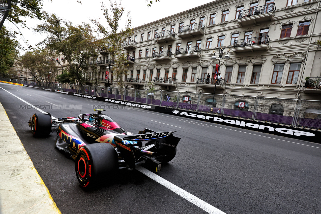 GP AZERBAIJAN, Pierre Gasly (FRA) Alpine F1 Team A524.

14.09.2024. Formula 1 World Championship, Rd 17, Azerbaijan Grand Prix, Baku Street Circuit, Azerbaijan, Qualifiche Day.

- www.xpbimages.com, EMail: requests@xpbimages.com © Copyright: Charniaux / XPB Images