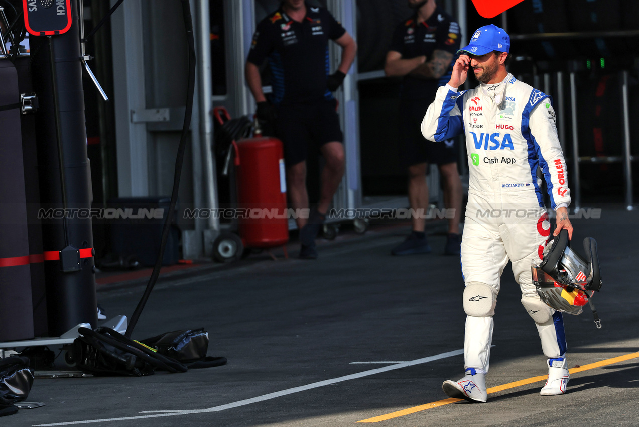 GP AZERBAIJAN, Daniel Ricciardo (AUS) RB.

14.09.2024. Formula 1 World Championship, Rd 17, Azerbaijan Grand Prix, Baku Street Circuit, Azerbaijan, Qualifiche Day.

- www.xpbimages.com, EMail: requests@xpbimages.com © Copyright: Batchelor / XPB Images