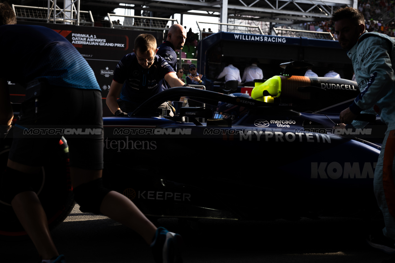 GP AZERBAIJAN, Alexander Albon (THA) Williams Racing FW46.

14.09.2024. Formula 1 World Championship, Rd 17, Azerbaijan Grand Prix, Baku Street Circuit, Azerbaijan, Qualifiche Day.

- www.xpbimages.com, EMail: requests@xpbimages.com © Copyright: Bearne / XPB Images