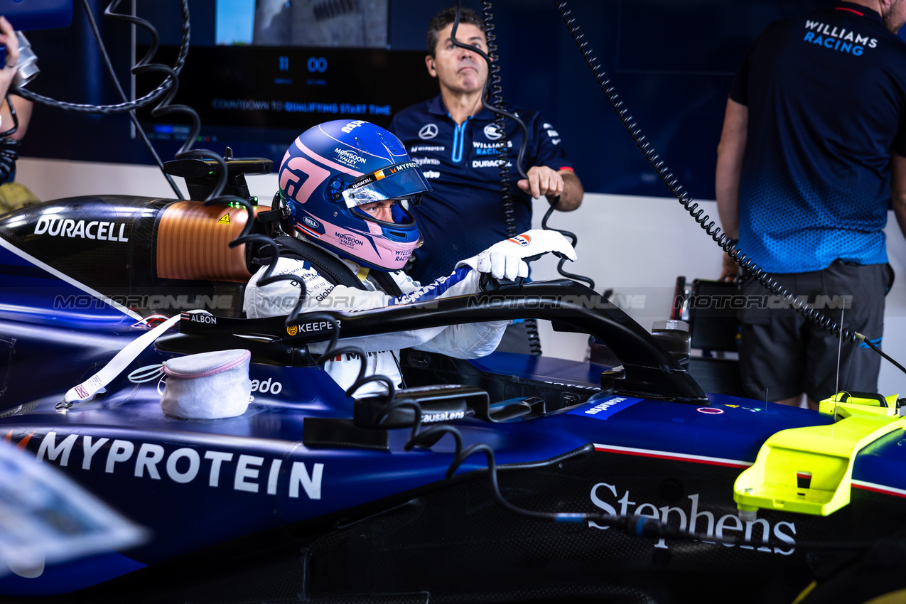 GP AZERBAIJAN, Alexander Albon (THA) Williams Racing FW46.

14.09.2024. Formula 1 World Championship, Rd 17, Azerbaijan Grand Prix, Baku Street Circuit, Azerbaijan, Qualifiche Day.

- www.xpbimages.com, EMail: requests@xpbimages.com © Copyright: Bearne / XPB Images