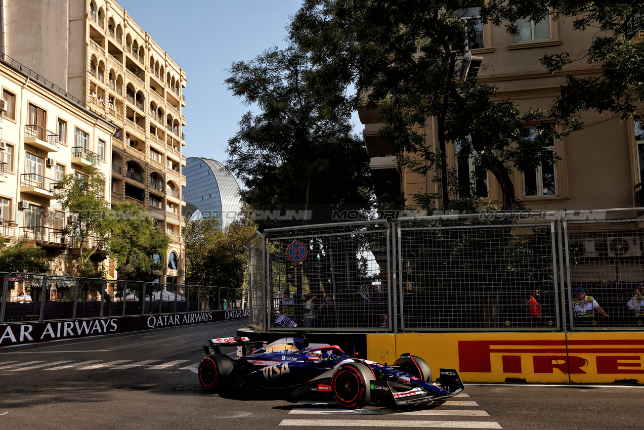 GP AZERBAIJAN, Daniel Ricciardo (AUS) RB VCARB 01.

14.09.2024. Formula 1 World Championship, Rd 17, Azerbaijan Grand Prix, Baku Street Circuit, Azerbaijan, Qualifiche Day.

 - www.xpbimages.com, EMail: requests@xpbimages.com © Copyright: Coates / XPB Images