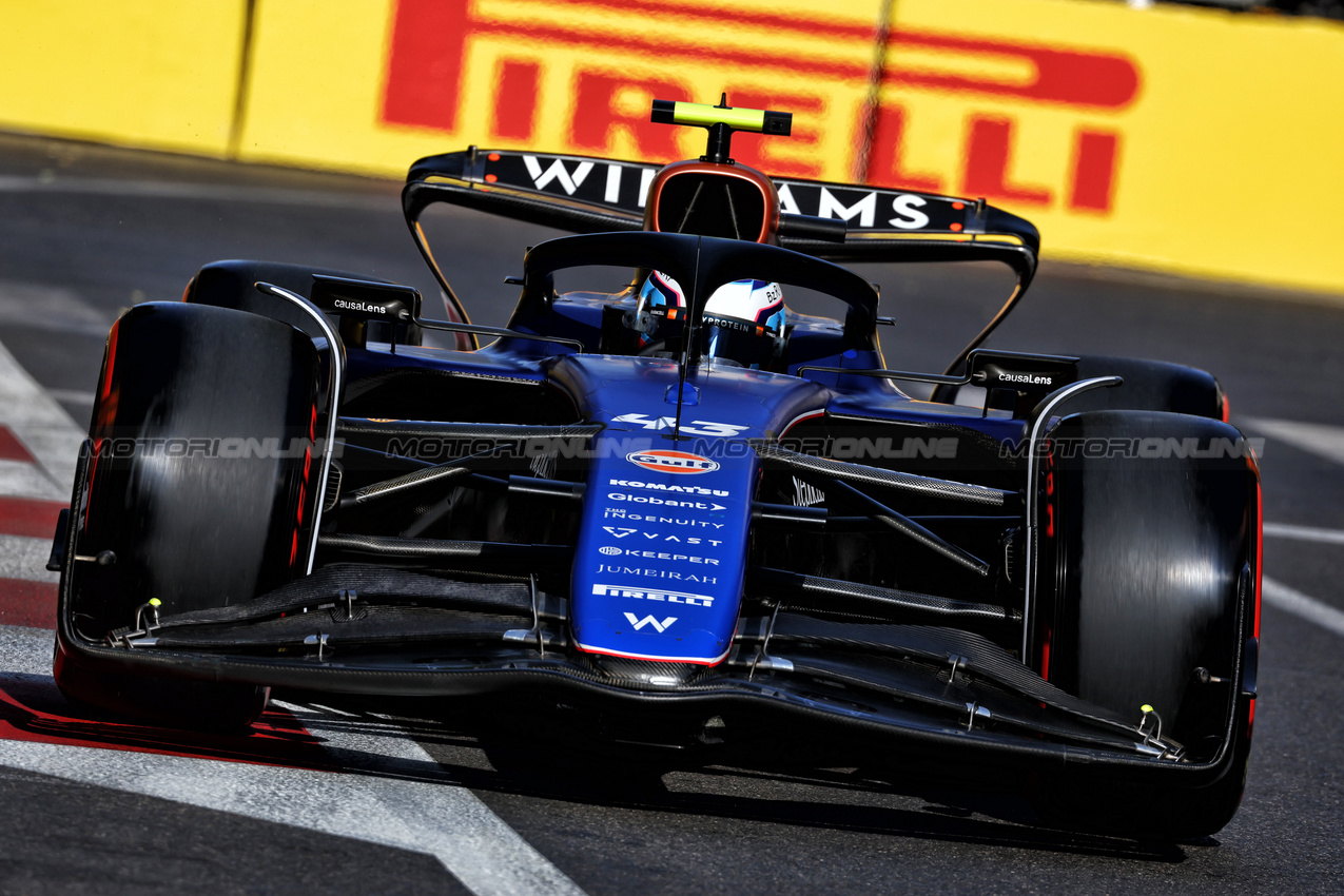 GP AZERBAIJAN, Franco Colapinto (ARG) Williams Racing FW46.

14.09.2024. Formula 1 World Championship, Rd 17, Azerbaijan Grand Prix, Baku Street Circuit, Azerbaijan, Qualifiche Day.

 - www.xpbimages.com, EMail: requests@xpbimages.com © Copyright: Coates / XPB Images