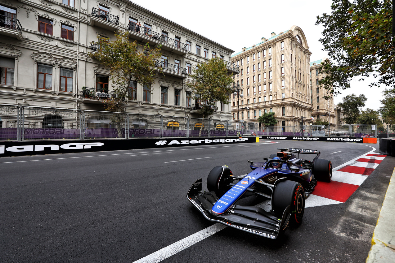 GP AZERBAIJAN, Alexander Albon (THA) Williams Racing FW46.

14.09.2024. Formula 1 World Championship, Rd 17, Azerbaijan Grand Prix, Baku Street Circuit, Azerbaijan, Qualifiche Day.

- www.xpbimages.com, EMail: requests@xpbimages.com © Copyright: Charniaux / XPB Images