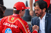 GP AZERBAIJAN, (L to R): Charles Leclerc (MON) Ferrari celebrates his pole position in qualifying parc ferme with Mohammed Bin Sulayem (UAE) FIA President..

14.09.2024. Formula 1 World Championship, Rd 17, Azerbaijan Grand Prix, Baku Street Circuit, Azerbaijan, Qualifiche Day.

 - www.xpbimages.com, EMail: requests@xpbimages.com © Copyright: Coates / XPB Images