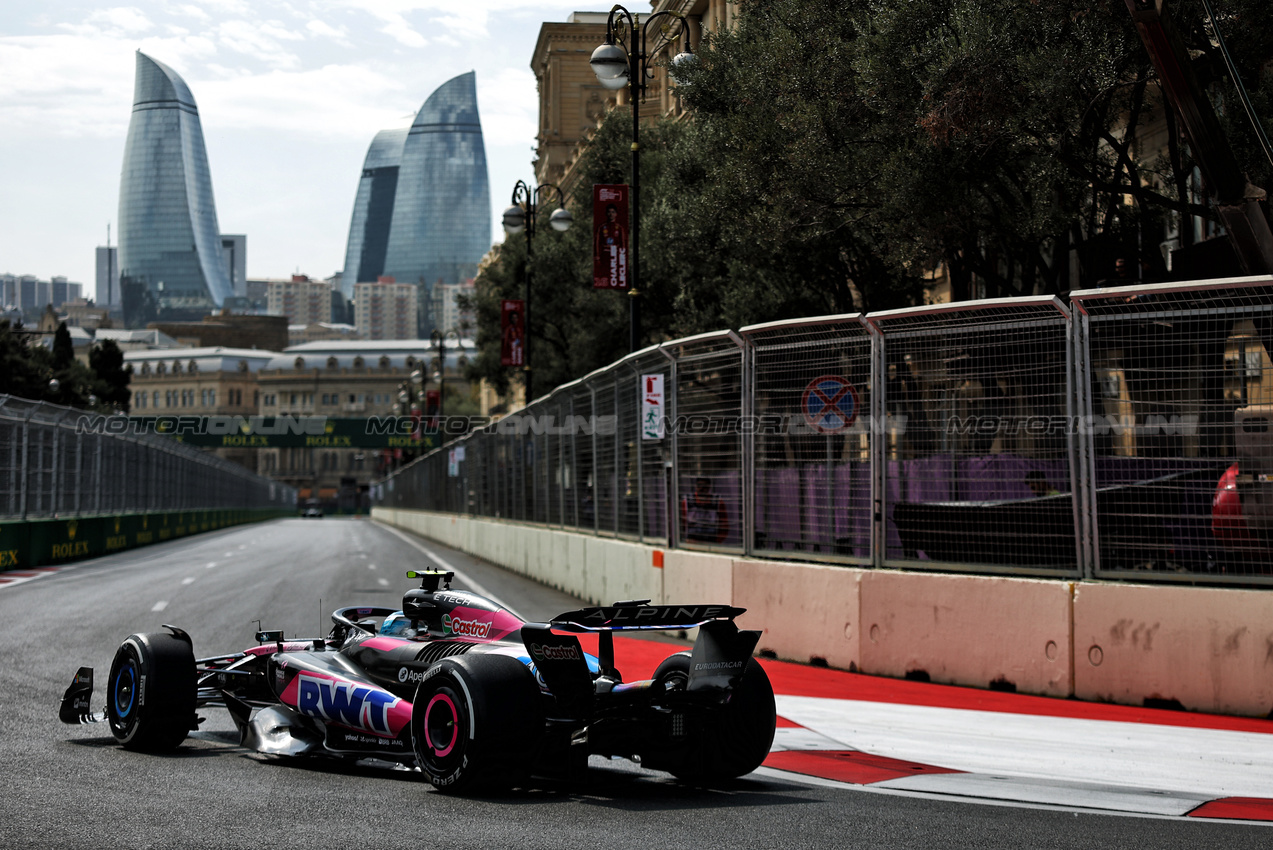 GP AZERBAIJAN, Pierre Gasly (FRA) Alpine F1 Team A524.

13.09.2024. Formula 1 World Championship, Rd 17, Azerbaijan Grand Prix, Baku Street Circuit, Azerbaijan, Practice Day.

- www.xpbimages.com, EMail: requests@xpbimages.com © Copyright: Charniaux / XPB Images