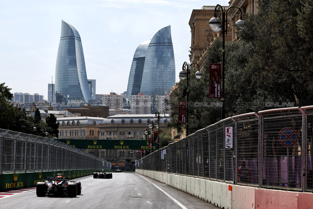 GP AZERBAIJAN, Sergio Perez (MEX) Red Bull Racing RB20.

13.09.2024. Formula 1 World Championship, Rd 17, Azerbaijan Grand Prix, Baku Street Circuit, Azerbaijan, Practice Day.

- www.xpbimages.com, EMail: requests@xpbimages.com © Copyright: Charniaux / XPB Images