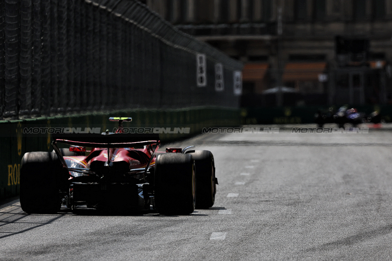 GP AZERBAIJAN, Carlos Sainz Jr (ESP) Ferrari SF-24.

13.09.2024. Formula 1 World Championship, Rd 17, Azerbaijan Grand Prix, Baku Street Circuit, Azerbaijan, Practice Day.

- www.xpbimages.com, EMail: requests@xpbimages.com © Copyright: Charniaux / XPB Images