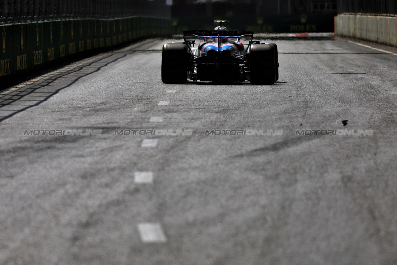 GP AZERBAIJAN, Pierre Gasly (FRA) Alpine F1 Team A524.

13.09.2024. Formula 1 World Championship, Rd 17, Azerbaijan Grand Prix, Baku Street Circuit, Azerbaijan, Practice Day.

- www.xpbimages.com, EMail: requests@xpbimages.com © Copyright: Charniaux / XPB Images