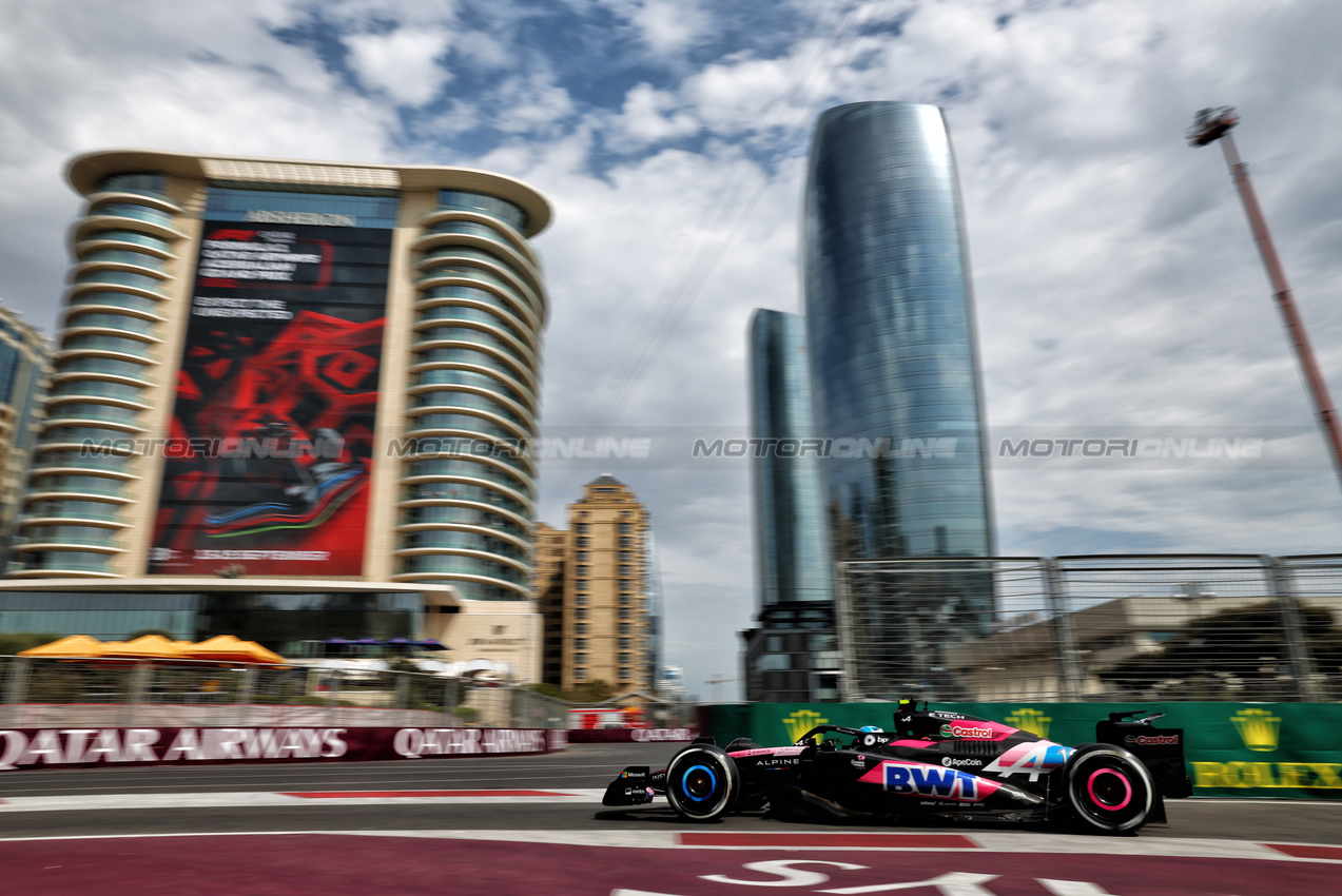 GP AZERBAIJAN, Pierre Gasly (FRA) Alpine F1 Team A524.

13.09.2024. Formula 1 World Championship, Rd 17, Azerbaijan Grand Prix, Baku Street Circuit, Azerbaijan, Practice Day.

 - www.xpbimages.com, EMail: requests@xpbimages.com © Copyright: Coates / XPB Images