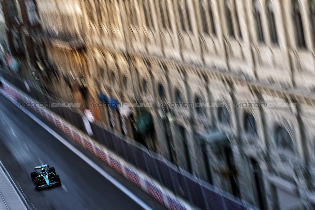 GP AZERBAIJAN, Fernando Alonso (ESP) Aston Martin F1 Team AMR24.

13.09.2024. Formula 1 World Championship, Rd 17, Azerbaijan Grand Prix, Baku Street Circuit, Azerbaijan, Practice Day.

- www.xpbimages.com, EMail: requests@xpbimages.com © Copyright: Charniaux / XPB Images