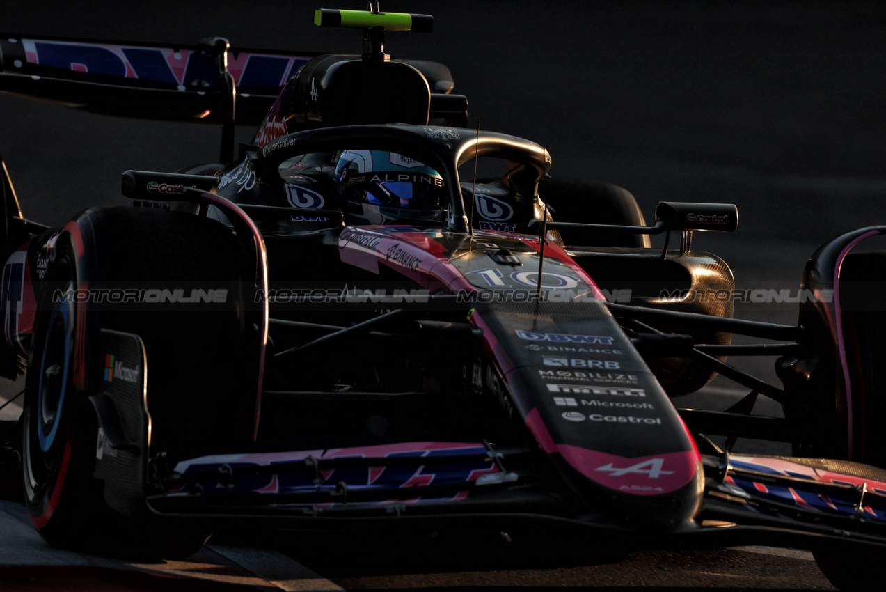 GP AZERBAIJAN, Pierre Gasly (FRA) Alpine F1 Team A524.

13.09.2024. Formula 1 World Championship, Rd 17, Azerbaijan Grand Prix, Baku Street Circuit, Azerbaijan, Practice Day.

 - www.xpbimages.com, EMail: requests@xpbimages.com © Copyright: Coates / XPB Images