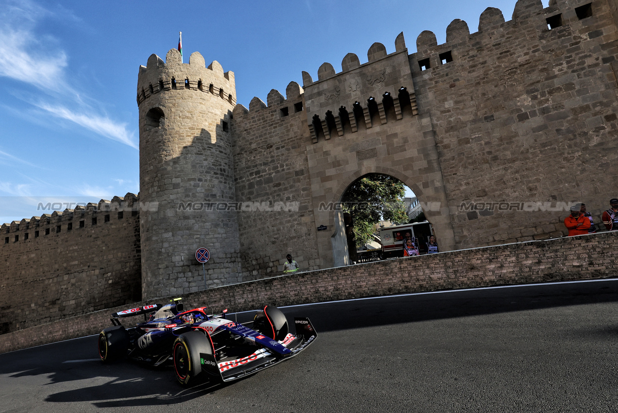 GP AZERBAIJAN, Yuki Tsunoda (JPN) RB VCARB 01.

13.09.2024. Formula 1 World Championship, Rd 17, Azerbaijan Grand Prix, Baku Street Circuit, Azerbaijan, Practice Day.

- www.xpbimages.com, EMail: requests@xpbimages.com © Copyright: Bearne / XPB Images