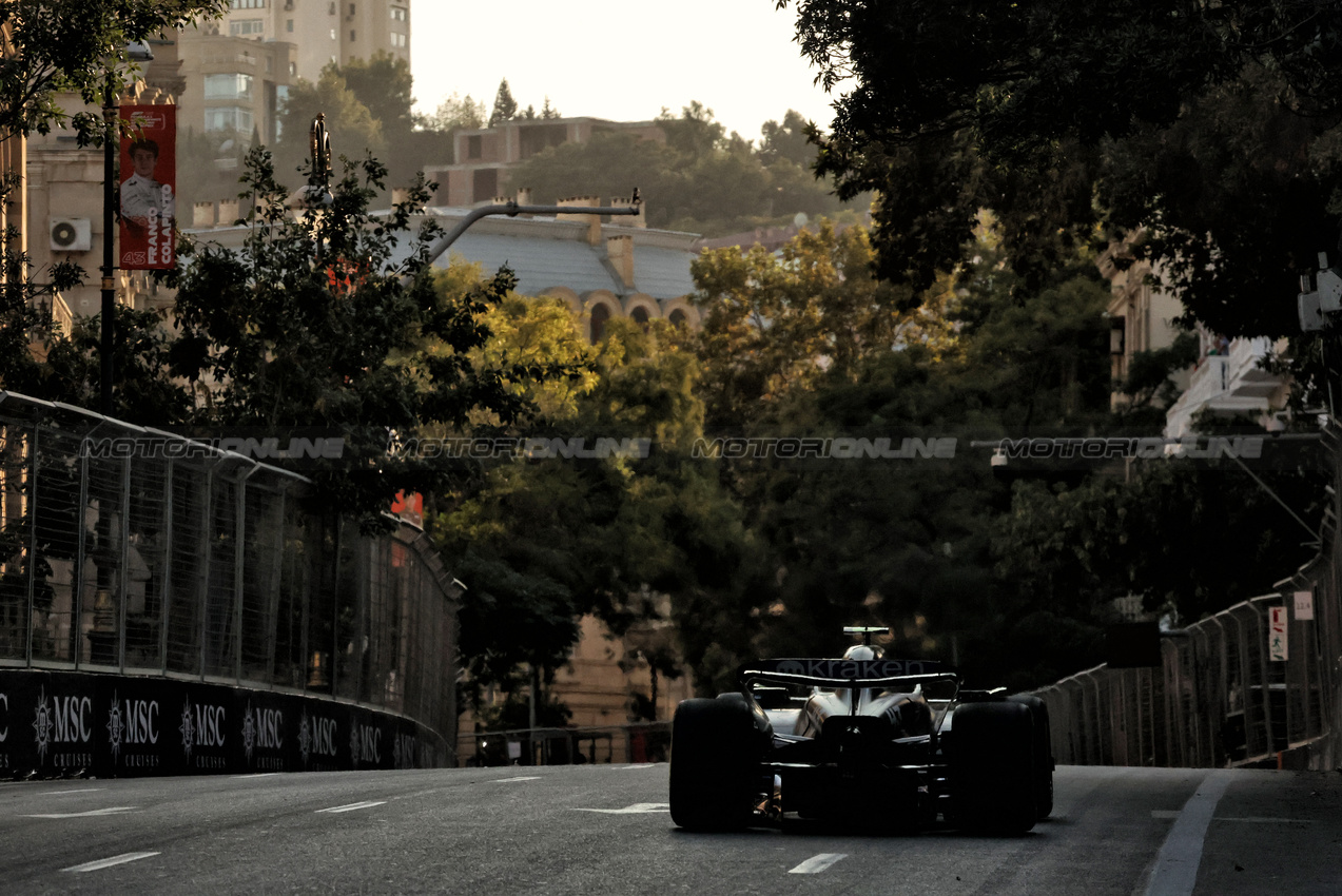 GP AZERBAIJAN, Franco Colapinto (ARG) Williams Racing FW46.

13.09.2024. Formula 1 World Championship, Rd 17, Azerbaijan Grand Prix, Baku Street Circuit, Azerbaijan, Practice Day.

- www.xpbimages.com, EMail: requests@xpbimages.com © Copyright: Bearne / XPB Images