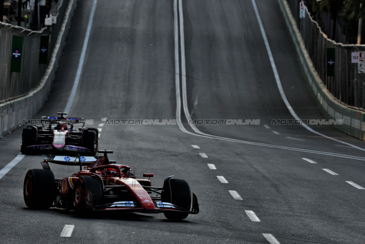 GP AZERBAIJAN, Charles Leclerc (MON) Ferrari SF-24.

13.09.2024. Formula 1 World Championship, Rd 17, Azerbaijan Grand Prix, Baku Street Circuit, Azerbaijan, Practice Day.

 - www.xpbimages.com, EMail: requests@xpbimages.com © Copyright: Coates / XPB Images