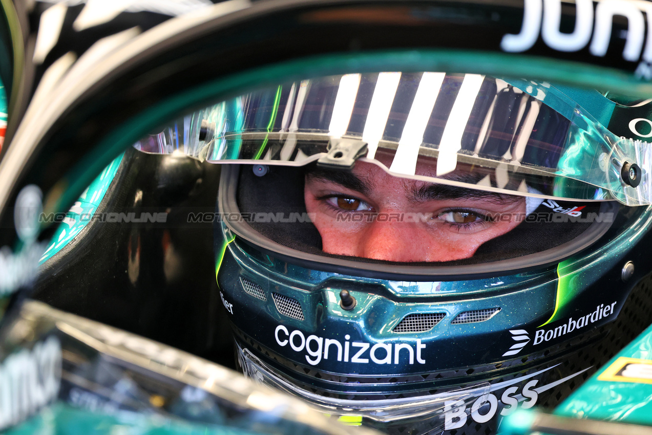 GP AZERBAIJAN, Lance Stroll (CDN) Aston Martin F1 Team AMR24.

13.09.2024. Formula 1 World Championship, Rd 17, Azerbaijan Grand Prix, Baku Street Circuit, Azerbaijan, Practice Day.

- www.xpbimages.com, EMail: requests@xpbimages.com © Copyright: Batchelor / XPB Images