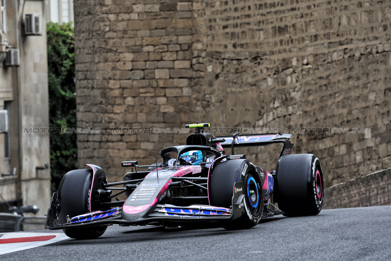 GP AZERBAIJAN, Pierre Gasly (FRA) Alpine F1 Team A524.

13.09.2024. Formula 1 World Championship, Rd 17, Azerbaijan Grand Prix, Baku Street Circuit, Azerbaijan, Practice Day.

- www.xpbimages.com, EMail: requests@xpbimages.com © Copyright: Bearne / XPB Images