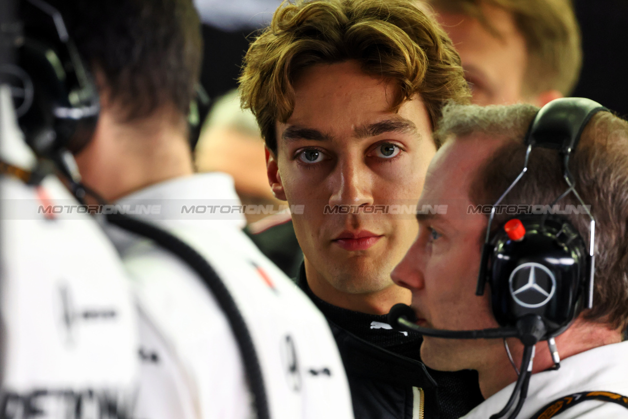 GP BAHRAIN, George Russell (GBR) Mercedes AMG F1.

29.02.2024. Formula 1 World Championship, Rd 1, Bahrain Grand Prix, Sakhir, Bahrain, Practice Day

- www.xpbimages.com, EMail: requests@xpbimages.com © Copyright: Batchelor / XPB Images