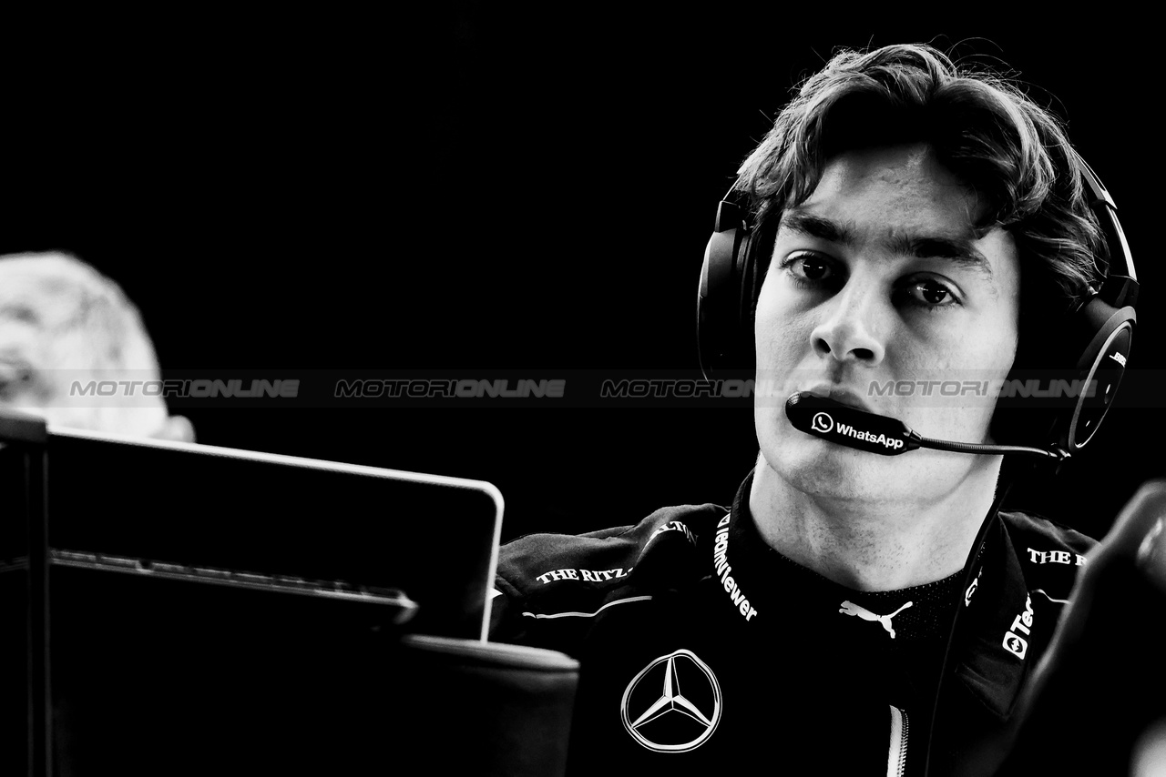 GP BAHRAIN, George Russell (GBR) Mercedes AMG F1.

29.02.2024. Formula 1 World Championship, Rd 1, Bahrain Grand Prix, Sakhir, Bahrain, Practice Day

- www.xpbimages.com, EMail: requests@xpbimages.com © Copyright: Batchelor / XPB Images