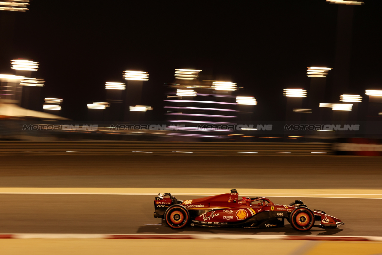 GP BAHRAIN, Charles Leclerc (MON) Ferrari SF-24.

29.02.2024. Formula 1 World Championship, Rd 1, Bahrain Grand Prix, Sakhir, Bahrain, Practice Day

- www.xpbimages.com, EMail: requests@xpbimages.com © Copyright: Bearne / XPB Images