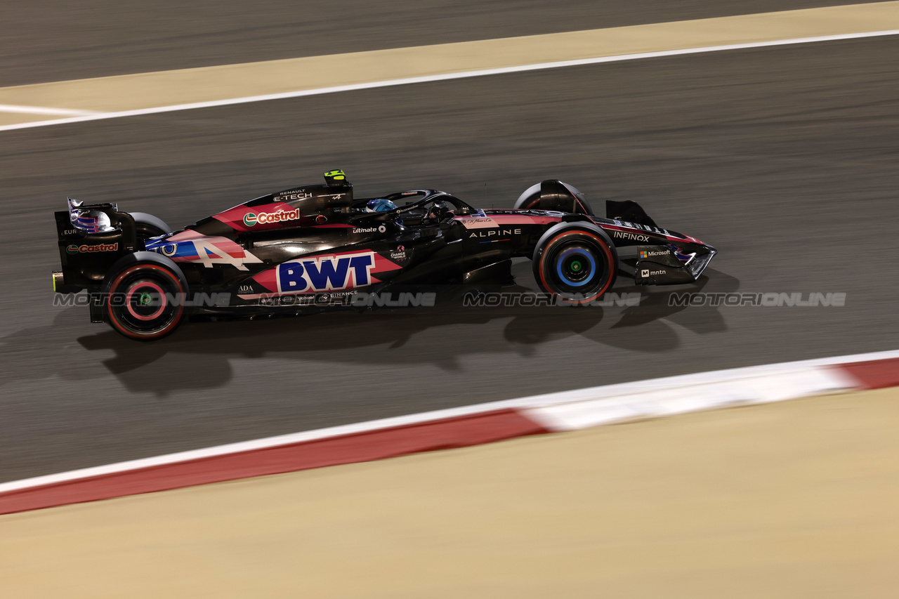 GP BAHRAIN, Pierre Gasly (FRA) Alpine F1 Team A524.

29.02.2024. Formula 1 World Championship, Rd 1, Bahrain Grand Prix, Sakhir, Bahrain, Practice Day

 - www.xpbimages.com, EMail: requests@xpbimages.com © Copyright: Staley / XPB Images