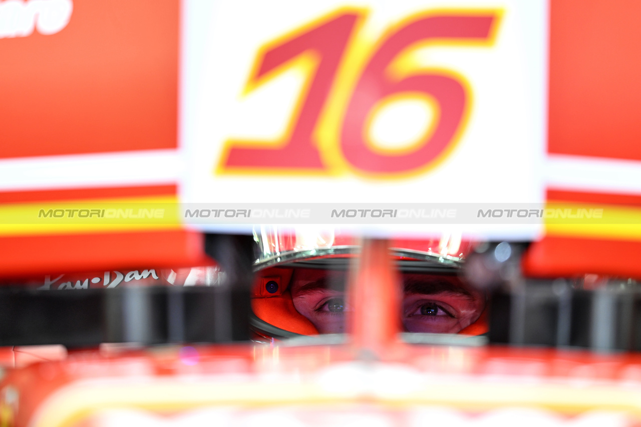 GP BAHRAIN, Charles Leclerc (MON) Ferrari SF-24.

29.02.2024. Formula 1 World Championship, Rd 1, Bahrain Grand Prix, Sakhir, Bahrain, Practice Day

- www.xpbimages.com, EMail: requests@xpbimages.com © Copyright: Price / XPB Images
