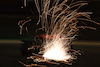 GP BAHRAIN, George Russell (GBR) Mercedes AMG F1 W15 sends sparks flying.
29.02.2024. Formula 1 World Championship, Rd 1, Bahrain Grand Prix, Sakhir, Bahrain, Practice Day
 - www.xpbimages.com, EMail: requests@xpbimages.com © Copyright: Coates / XPB Images
