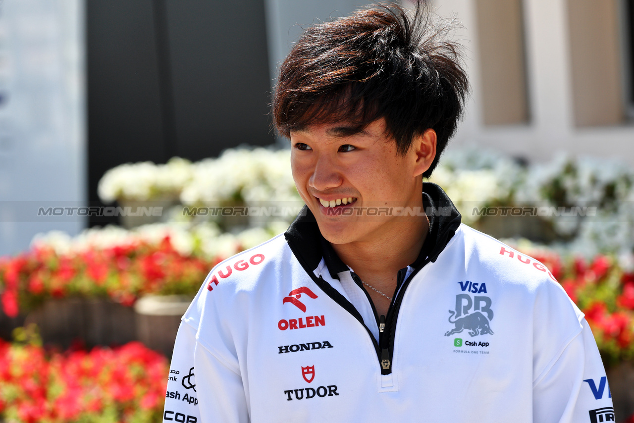 GP BAHRAIN, Yuki Tsunoda (JPN) RB.

28.02.2024. Formula 1 World Championship, Rd 1, Bahrain Grand Prix, Sakhir, Bahrain, Preparation Day.

- www.xpbimages.com, EMail: requests@xpbimages.com © Copyright: Batchelor / XPB Images