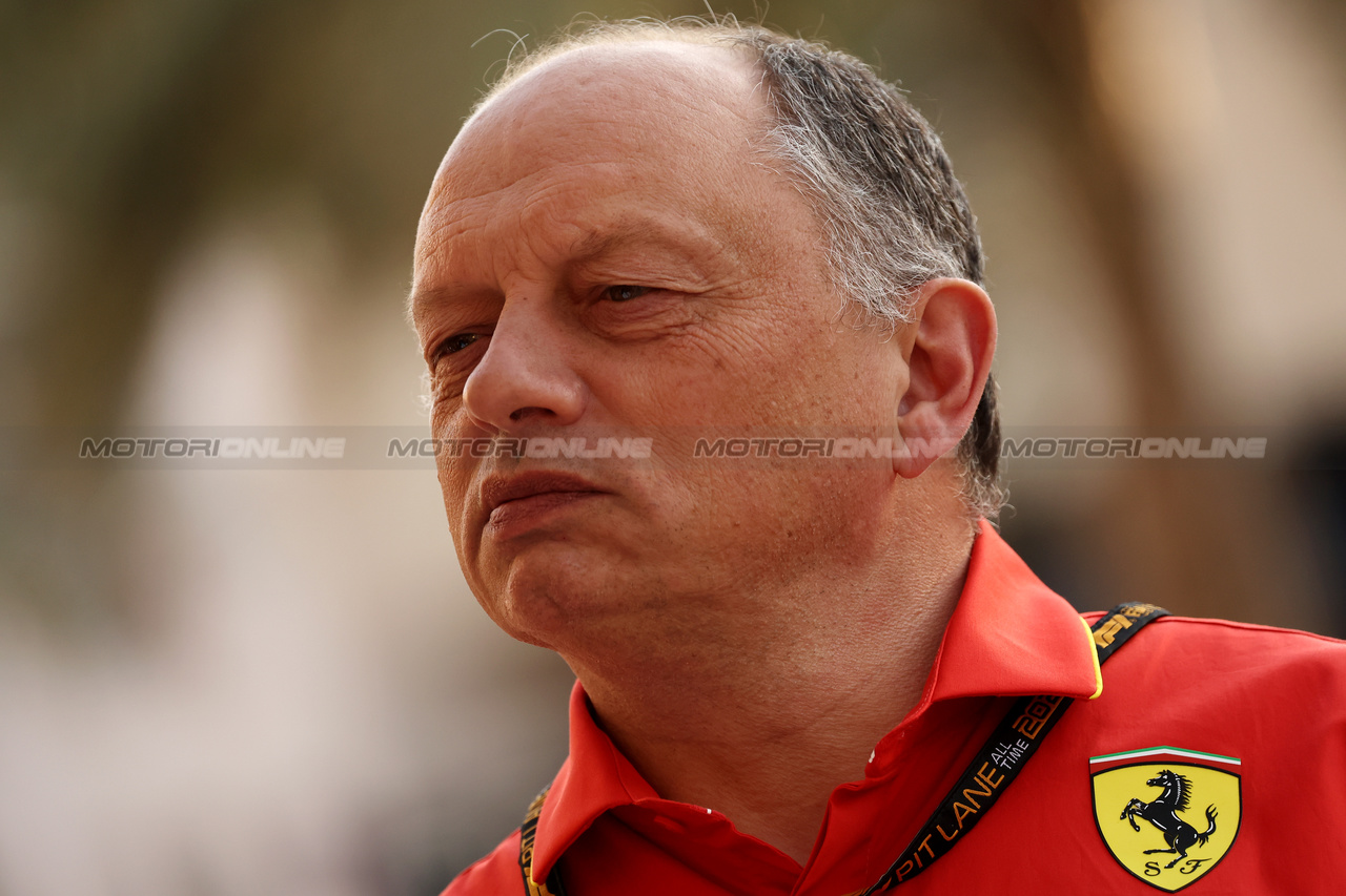 GP BAHRAIN, Frederic Vasseur (FRA) Ferrari Team Principal.

28.02.2024. Formula 1 World Championship, Rd 1, Bahrain Grand Prix, Sakhir, Bahrain, Preparation Day.

- www.xpbimages.com, EMail: requests@xpbimages.com © Copyright: Bearne / XPB Images