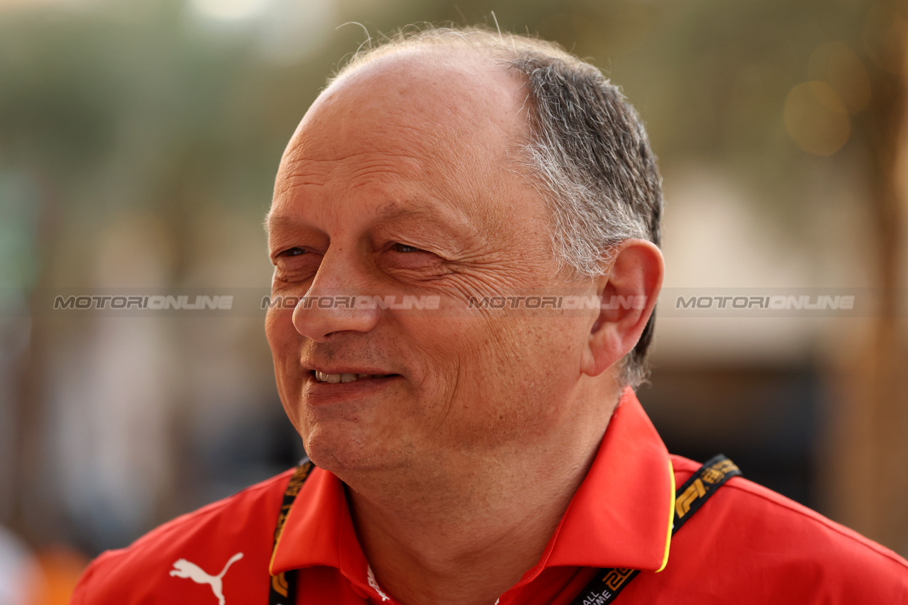 GP BAHRAIN, Frederic Vasseur (FRA) Ferrari Team Principal.

28.02.2024. Formula 1 World Championship, Rd 1, Bahrain Grand Prix, Sakhir, Bahrain, Preparation Day.

- www.xpbimages.com, EMail: requests@xpbimages.com © Copyright: Bearne / XPB Images