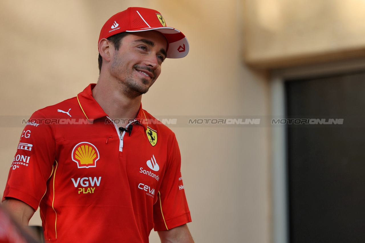 GP BAHRAIN, Charles Leclerc (MON) Ferrari.

28.02.2024. Formula 1 World Championship, Rd 1, Bahrain Grand Prix, Sakhir, Bahrain, Preparation Day.

 - www.xpbimages.com, EMail: requests@xpbimages.com © Copyright: Staley / XPB Images