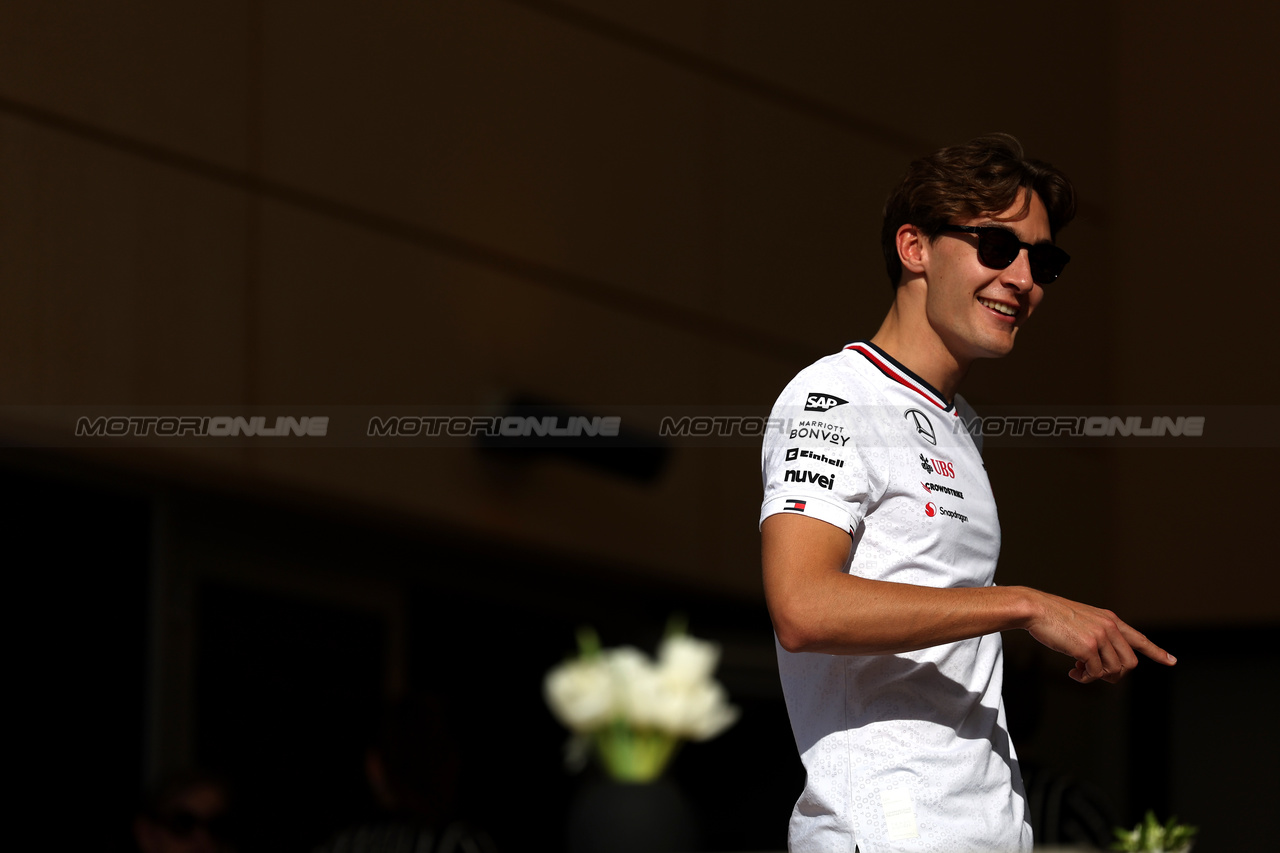 GP BAHRAIN, George Russell (GBR) Mercedes AMG F1.

28.02.2024. Formula 1 World Championship, Rd 1, Bahrain Grand Prix, Sakhir, Bahrain, Preparation Day.

 - www.xpbimages.com, EMail: requests@xpbimages.com © Copyright: Staley / XPB Images