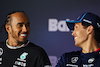 GP BAHRAIN, (L to R): Lewis Hamilton (GBR) Mercedes AMG F1 e Alexander Albon (THA) Williams Racing in the FIA Press Conference.
28.02.2024. Formula 1 World Championship, Rd 1, Bahrain Grand Prix, Sakhir, Bahrain, Preparation Day.
- www.xpbimages.com, EMail: requests@xpbimages.com © Copyright: XPB Images