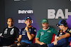 GP BAHRAIN, (L to R): Lewis Hamilton (GBR) Mercedes AMG F1; Alexander Albon (THA) Williams Racing; Fernando Alonso (ESP) Aston Martin F1 Team; e Max Verstappen (NLD) Red Bull Racing, in the FIA Press Conference.
28.02.2024. Formula 1 World Championship, Rd 1, Bahrain Grand Prix, Sakhir, Bahrain, Preparation Day.
- www.xpbimages.com, EMail: requests@xpbimages.com © Copyright: XPB Images
