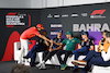 GP BAHRAIN, (L to R): Carlos Sainz Jr (ESP) Ferrari; Lewis Hamilton (GBR) Mercedes AMG F1; Alexander Albon (THA) Williams Racing; Fernando Alonso (ESP) Aston Martin F1 Team; Max Verstappen (NLD) Red Bull Racing; e Lando Norris (GBR) McLaren, in the FIA Press Conference.
28.02.2024. Formula 1 World Championship, Rd 1, Bahrain Grand Prix, Sakhir, Bahrain, Preparation Day.
- www.xpbimages.com, EMail: requests@xpbimages.com © Copyright: XPB Images