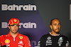 GP BAHRAIN, (L to R): Carlos Sainz Jr (ESP) Ferrari e Lewis Hamilton (GBR) Mercedes AMG F1 in the FIA Press Conference.
28.02.2024. Formula 1 World Championship, Rd 1, Bahrain Grand Prix, Sakhir, Bahrain, Preparation Day.
- www.xpbimages.com, EMail: requests@xpbimages.com © Copyright: XPB Images