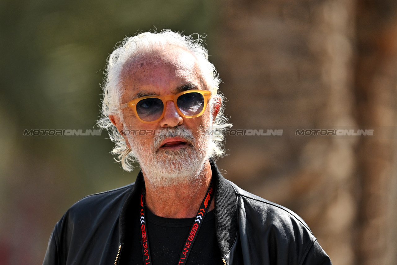 GP BAHRAIN, Flavio Briatore (ITA).

02.03.2024. Formula 1 World Championship, Rd 1, Bahrain Grand Prix, Sakhir, Bahrain, Gara Day.

- www.xpbimages.com, EMail: requests@xpbimages.com © Copyright: Price / XPB Images