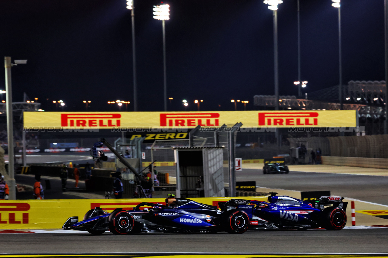 GP BAHRAIN, Logan Sargeant (USA) Williams Racing FW46.

02.03.2024. Formula 1 World Championship, Rd 1, Bahrain Grand Prix, Sakhir, Bahrain, Gara Day.

 - www.xpbimages.com, EMail: requests@xpbimages.com © Copyright: Coates / XPB Images