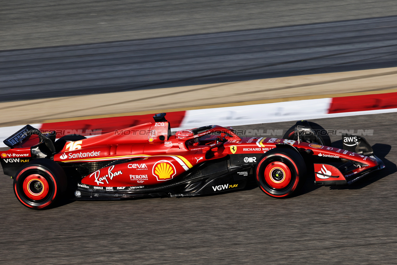 GP BAHRAIN, Charles Leclerc (MON) Ferrari SF-24.

01.03.2024. Formula 1 World Championship, Rd 1, Bahrain Grand Prix, Sakhir, Bahrain, Qualifiche Day.

- www.xpbimages.com, EMail: requests@xpbimages.com © Copyright: Bearne / XPB Images