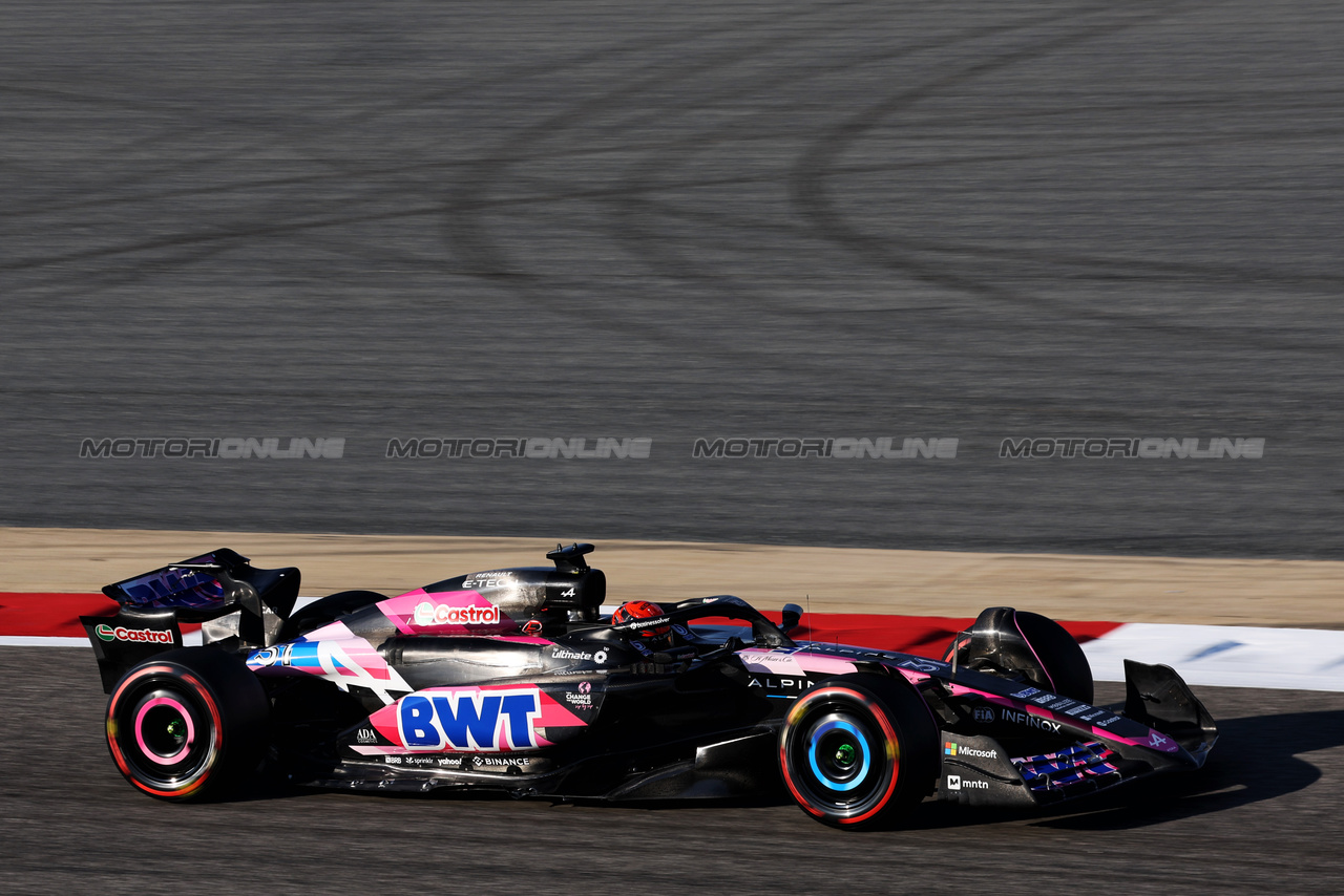GP BAHRAIN, Esteban Ocon (FRA) Alpine F1 Team A524.

01.03.2024. Formula 1 World Championship, Rd 1, Bahrain Grand Prix, Sakhir, Bahrain, Qualifiche Day.

- www.xpbimages.com, EMail: requests@xpbimages.com © Copyright: Bearne / XPB Images