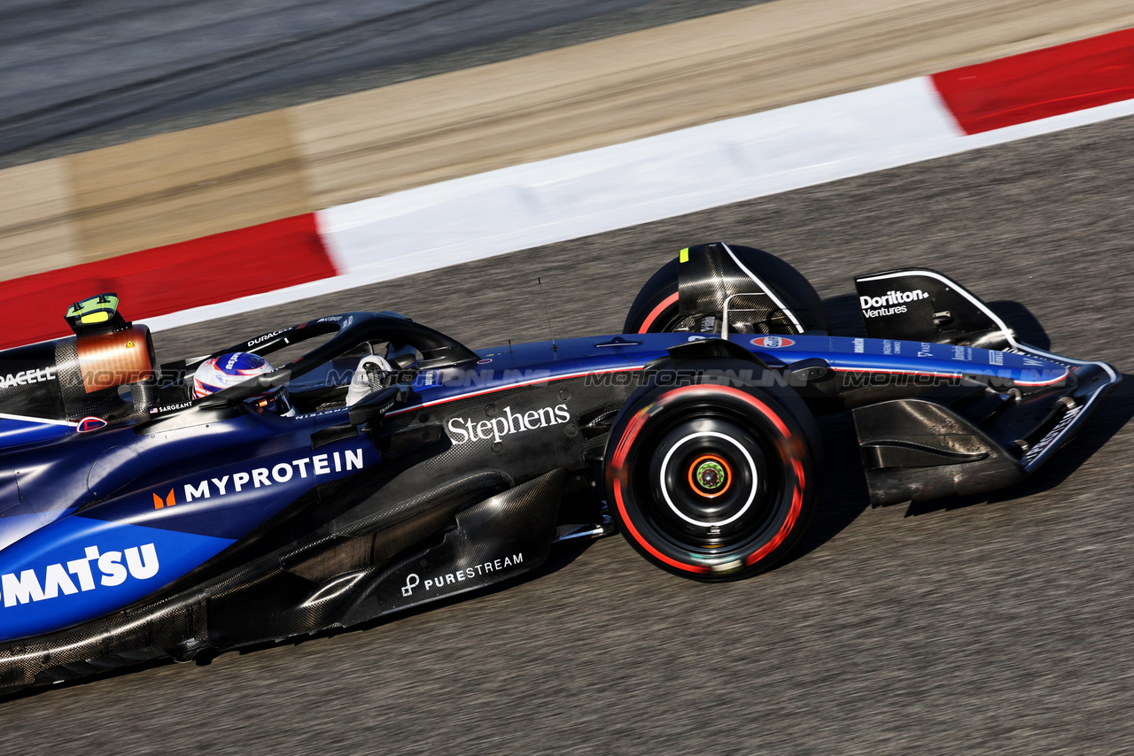 GP BAHRAIN, Logan Sargeant (USA) Williams Racing FW46.

01.03.2024. Formula 1 World Championship, Rd 1, Bahrain Grand Prix, Sakhir, Bahrain, Qualifiche Day.

- www.xpbimages.com, EMail: requests@xpbimages.com © Copyright: Bearne / XPB Images